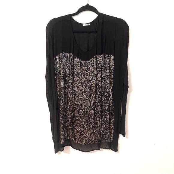 MARELLA women's black sequins top - SIZE XL - Picture 9 of 9